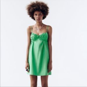 Green Zara dress